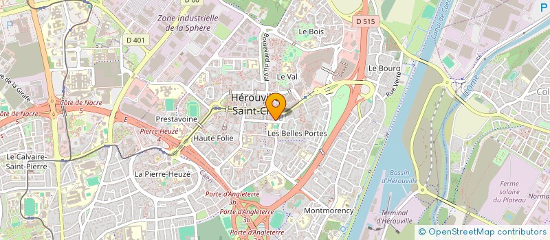 localisation de l'entreprise LES DEUX JUMEAUX à HEROUVILLE-SAINT-CLAIR