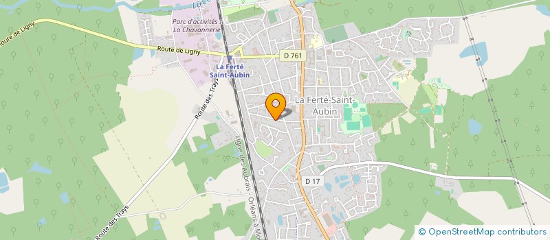 localisation de l'entreprise LES DEUX LABRADORS à LA FERTE-SAINT-AUBIN