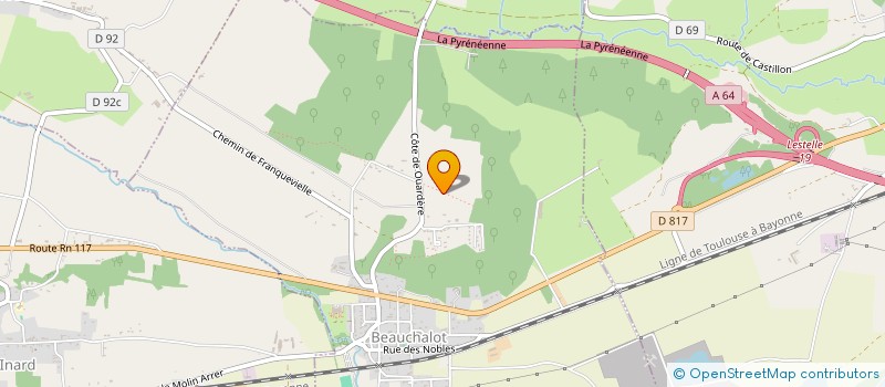 localisation de l'entreprise LES DEUX LAURIERS ROSES  BEAUCHALOT