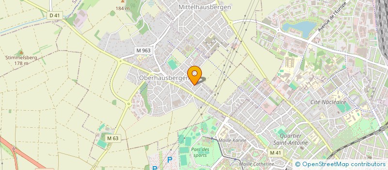 localisation de l'entreprise LES DEUX LICORNES  OBERHAUSBERGEN