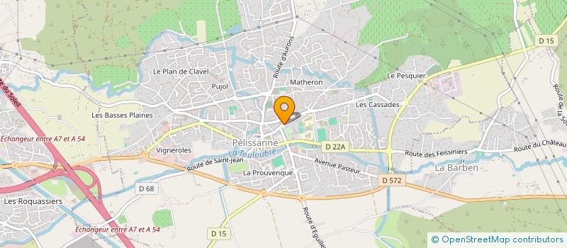 localisation de l'entreprise LES DEUX LIONS  PELISSANNE