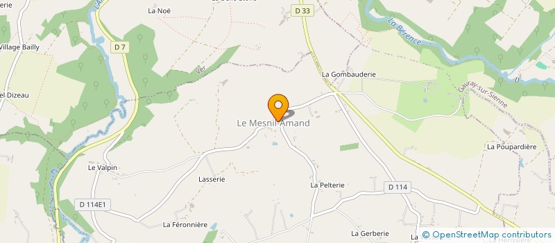 localisation de l'entreprise LES DEUX LIONS CREATIONS  GAVRAY-SUR-SIENNE