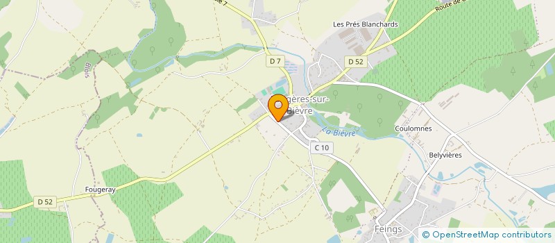 localisation de l'entreprise LES DEUX LIONS IMMOBILIER SCPI  LE CONTROIS-EN-SOLOGNE