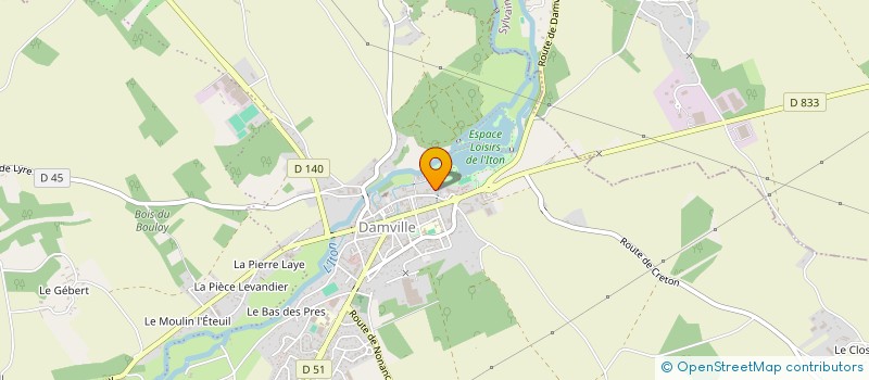 localisation de l'entreprise LES DEUX LOGES  MESNILS-SUR-ITON