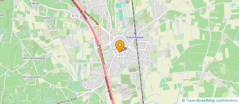 localisation de l'entreprise LES DEUX LOGIS  COURTHEZON