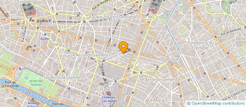 localisation de l'entreprise LES DEUX M à PARIS