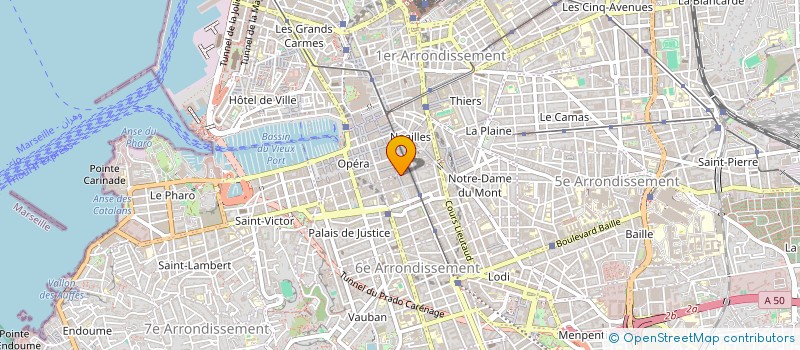 localisation de l'entreprise LES DEUX M à MARSEILLE