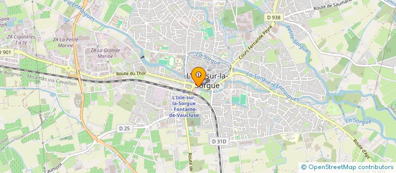 localisation de l'entreprise LES DEUX M  L'ISLE-SUR-LA-SORGUE