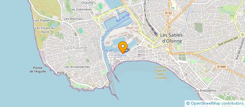 localisation de l'entreprise LES DEUX M à LES SABLES D'OLONNE