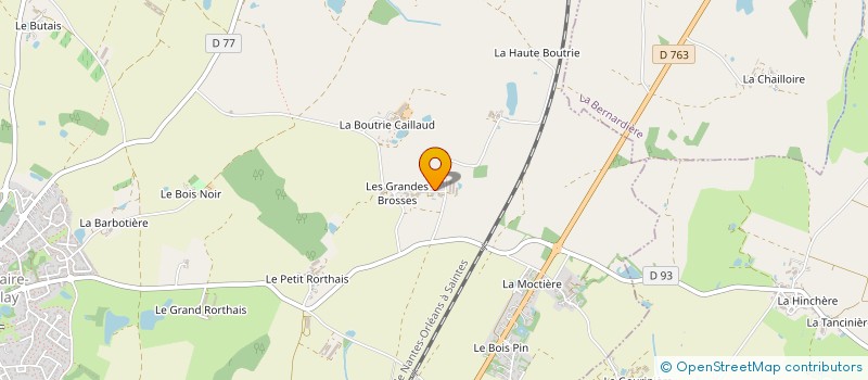 localisation de l'entreprise LES DEUX MAINS DE LA TERRE à MONTAIGU-VENDEE