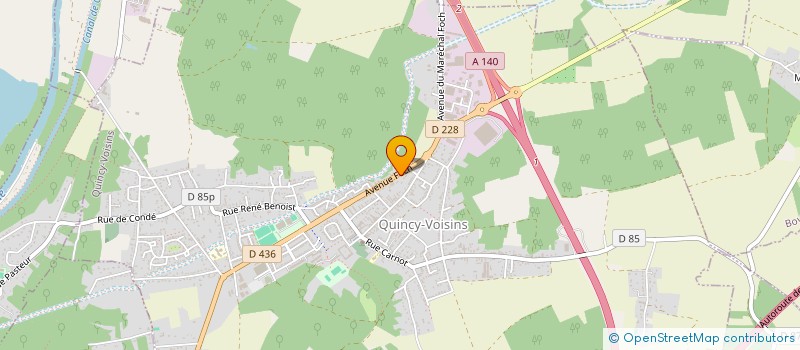 localisation de l'entreprise LES DEUX MAISONS  QUINCY-VOISINS