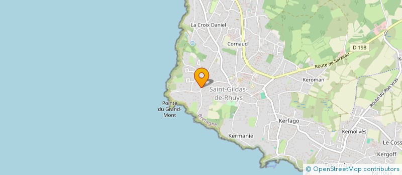 localisation de l'entreprise LES DEUX MARMOTTES  SAINT-GILDAS-DE-RHUYS