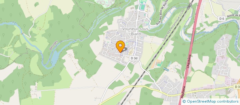 localisation de l'entreprise LES DEUX MAZAIS  VOUNEUIL-SOUS-BIARD