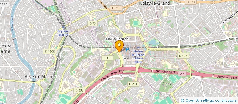 localisation de l'entreprise LES DEUX MONTAGNES à NOISY-LE-GRAND