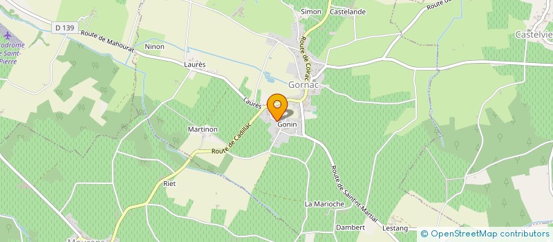 localisation de l'entreprise LES DEUX MOULINS  GORNAC