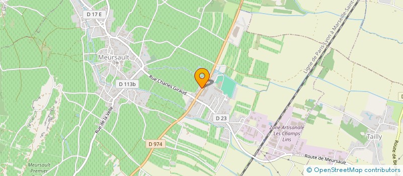 localisation de l'entreprise LES DEUX MOULINS  MEURSAULT