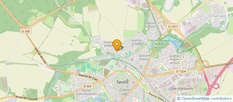 localisation de l'entreprise LES DEUX MOULINS  SENLIS