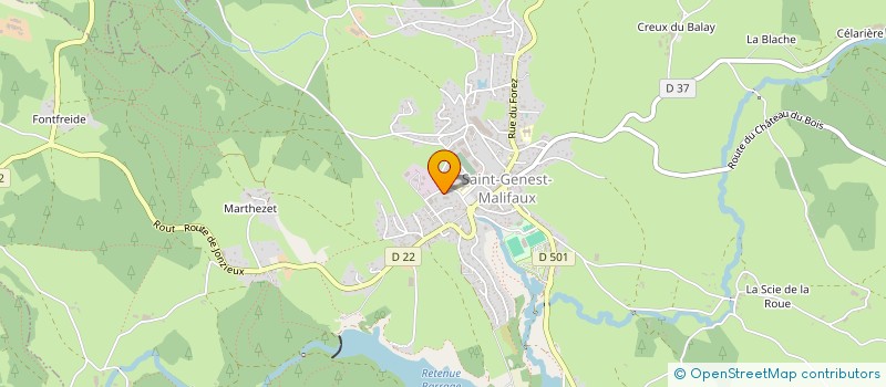 localisation de l'entreprise LES DEUX NIDS  SAINT-GENEST-MALIFAUX