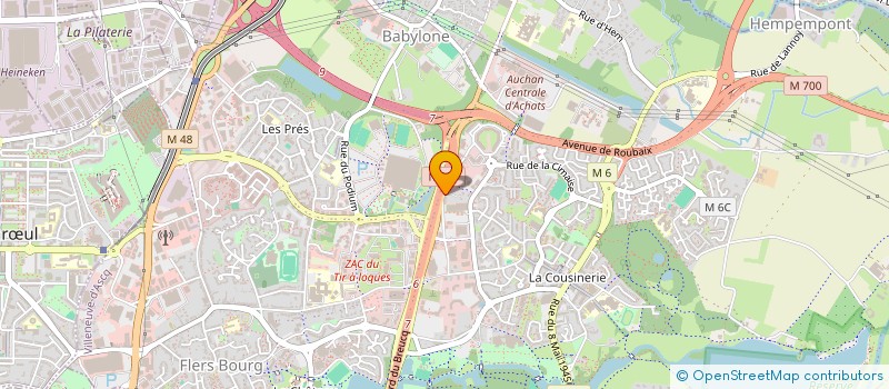 localisation de l'entreprise LES DEUX OLIVIERS à VILLENEUVE-D'ASCQ