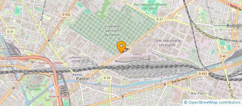 localisation de l'entreprise LES DEUX PANDAS à PANTIN