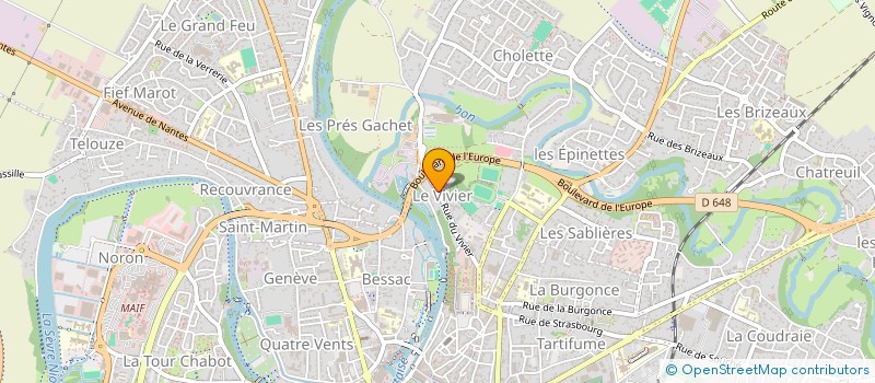 localisation de l'entreprise LES DEUX PAPILLONS  NIORT