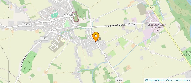 localisation de l'entreprise LES DEUX PAS  MERVILLE