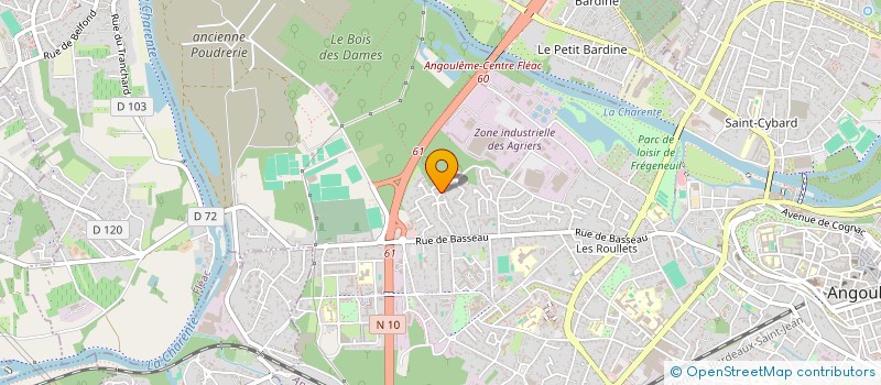 localisation de l'entreprise LES DEUX PILIERS à ANGOULEME