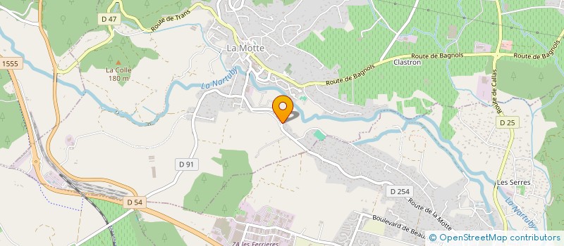 localisation de l'entreprise LES DEUX PINS  LA MOTTE