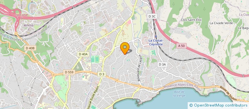 localisation de l'entreprise LES DEUX PINS DU GARLABAN  LA CIOTAT