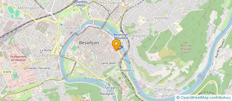 localisation de l'entreprise LES DEUX PORTES à BESANCON