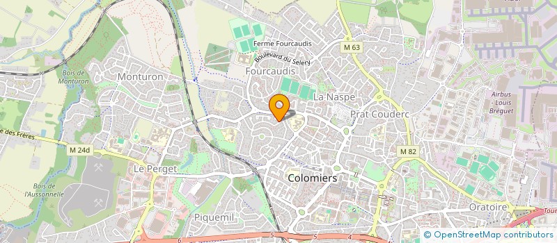 localisation de l'entreprise LES DEUX POTEAUX à COLOMIERS
