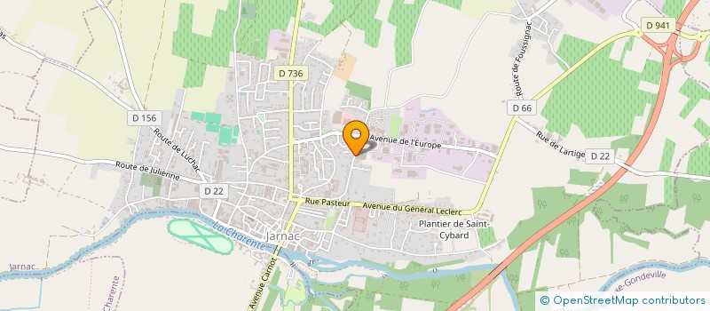 localisation de l'entreprise LES DEUX PRINCES à JARNAC