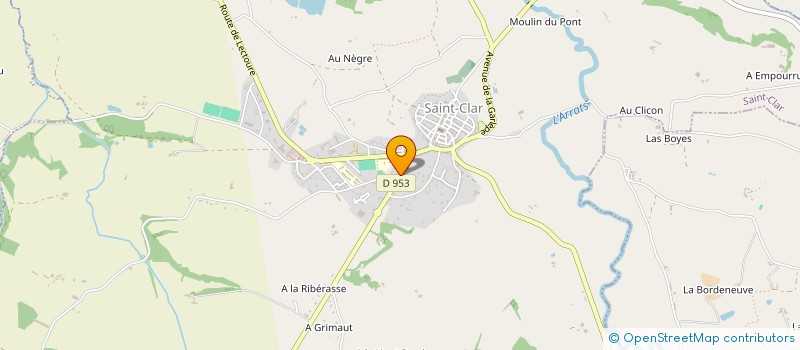 localisation de l'entreprise LES DEUX PUITS DE SAINT CLAR  SAINT-CLAR