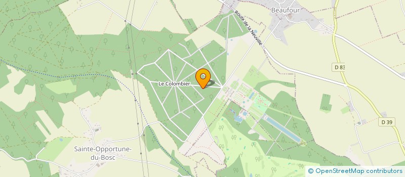 localisation de l'entreprise LES DEUX RIVES  SAINTE-OPPORTUNE-DU-BOSC