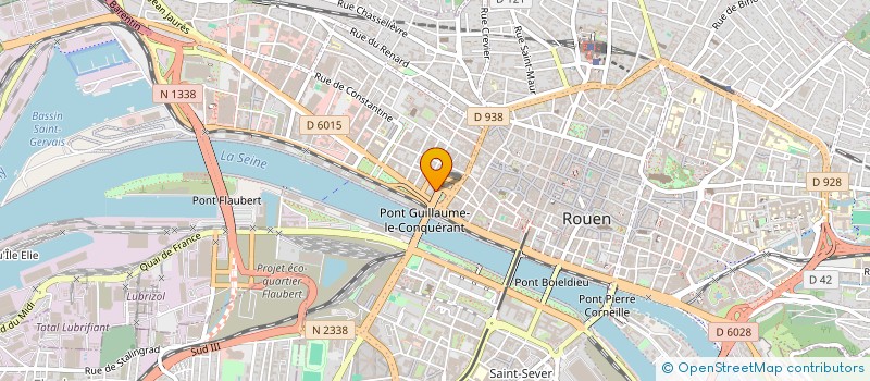 localisation de l'entreprise LES DEUX RIVES à ROUEN