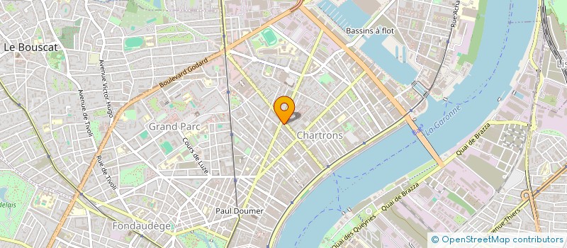 localisation de l'entreprise LES DEUX RIVES  BORDEAUX