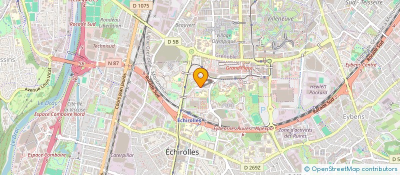 localisation de l'entreprise LES DEUX RIVES ARTS DE SPECTACLES  ECHIROLLES