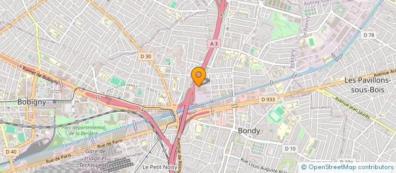 localisation de l'entreprise LES DEUX RIVES HOLDING  BONDY