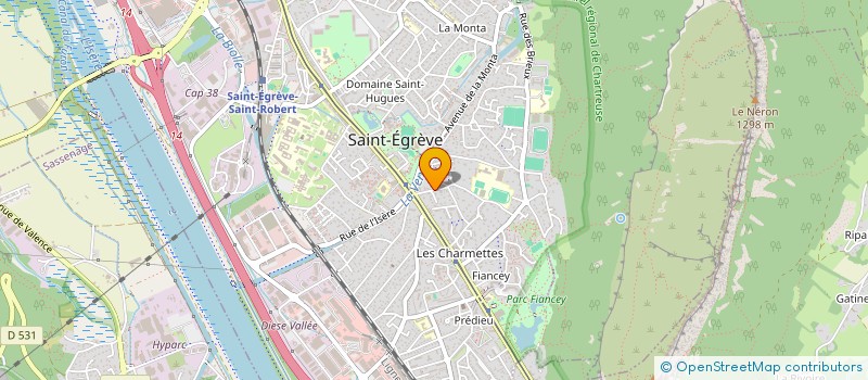 localisation de l'entreprise LES DEUX ROUTES  SAINT-EGREVE