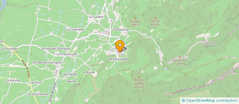 localisation de l'entreprise LES DEUX-RUISSEAUX  GIGONDAS