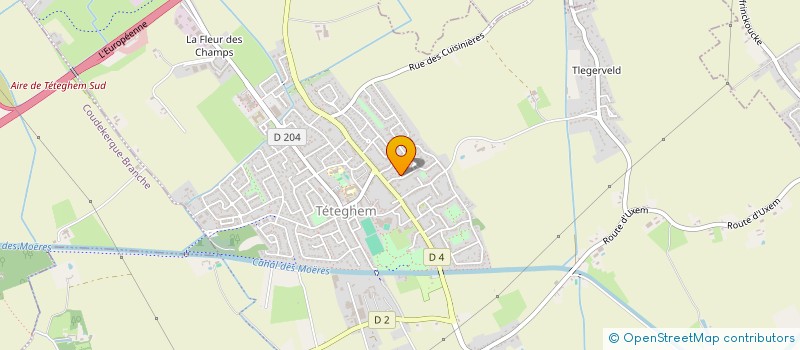 localisation de l'entreprise LES DEUX SABAUX  TETEGHEM-COUDEKERQUE-VILLAGE