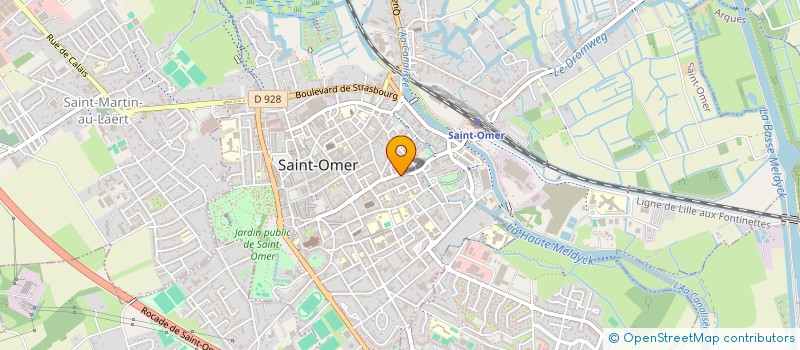 localisation de l'entreprise LES DEUX SAINTS  SAINT-OMER