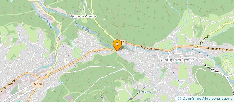 localisation de l'entreprise LES DEUX SAPINS à XONRUPT-LONGEMER
