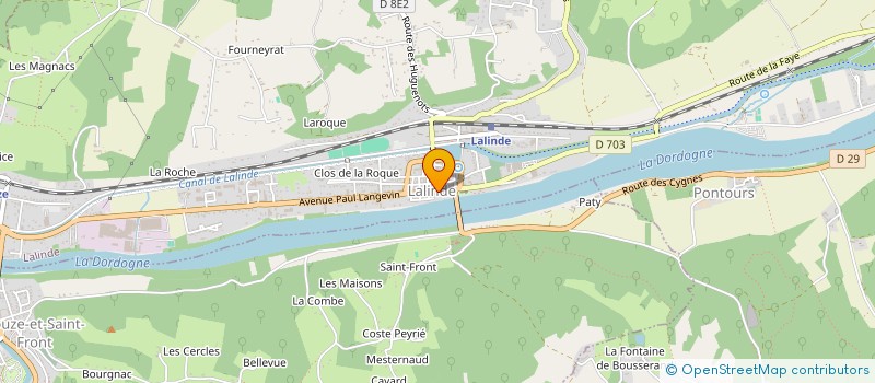 localisation de l'entreprise LES DEUX SOEURS  LALINDE