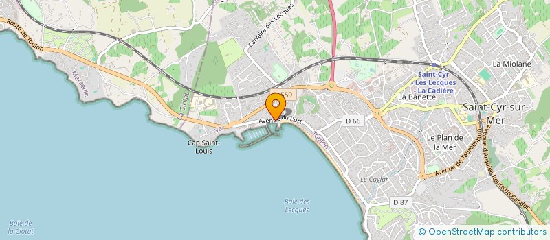 localisation de l'entreprise LES DEUX SOEURS à SAINT-CYR-SUR-MER