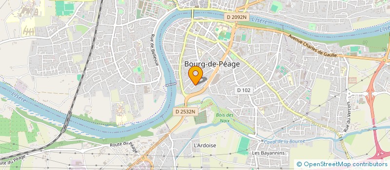 localisation de l'entreprise LES DEUX SOEURS  BOURG-DE-PEAGE