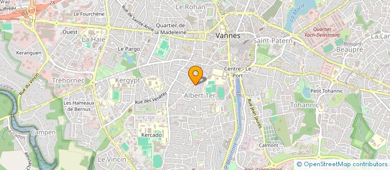 localisation de l'entreprise LES DEUX SOEURS à VANNES