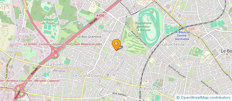 localisation de l'entreprise LES DEUX SOEURS  EYSINES