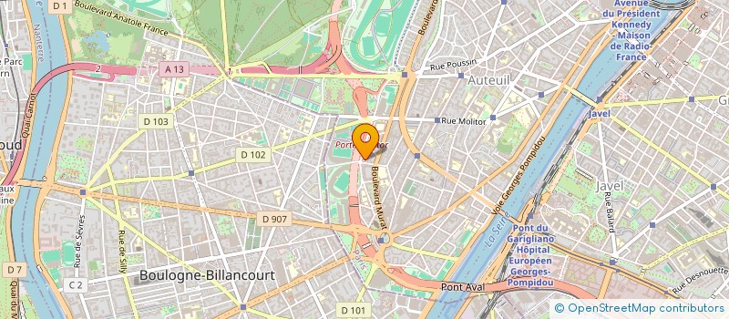 localisation de l'entreprise LES DEUX STADES à PARIS