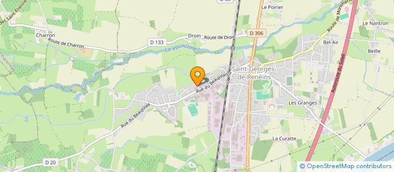 localisation de l'entreprise LES DEUX STARS  SAINT-GEORGES-DE-RENEINS